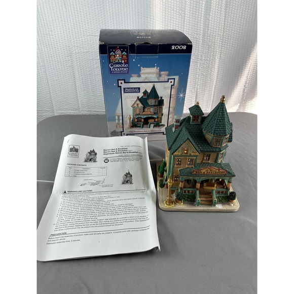 Lemax Carole Towne Collection 2008 Warren Bed And Breakfast - Picture 8 of 9